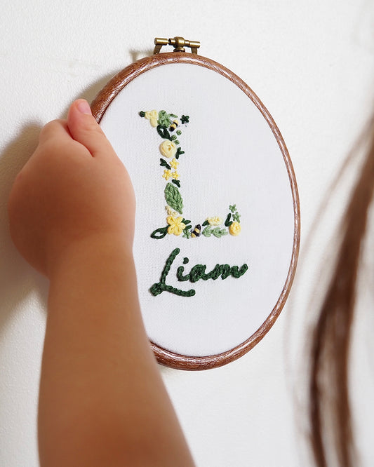 Tambourin lettre et prénom