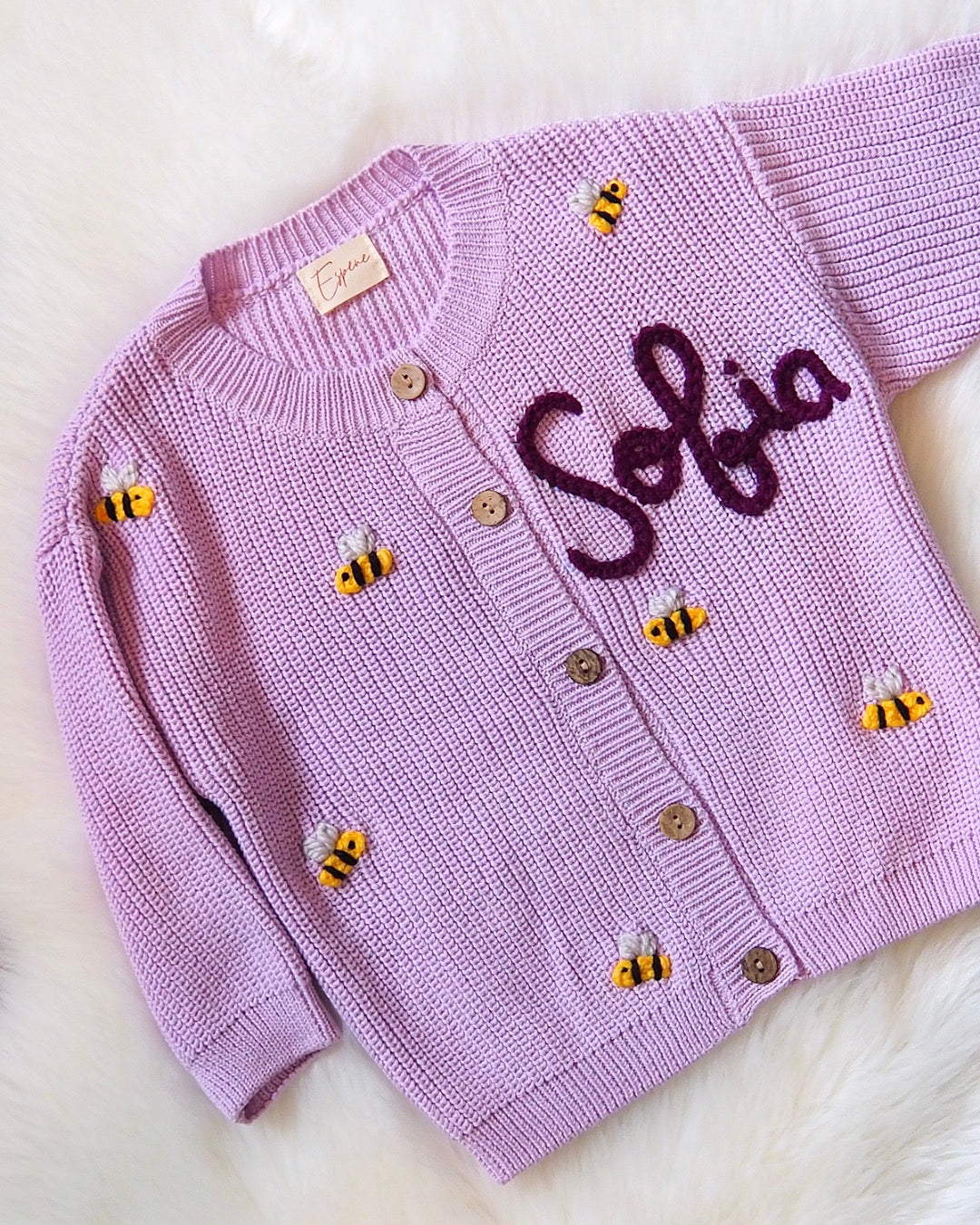 Modèle Abeilles (0-24 mois) (cardigan)