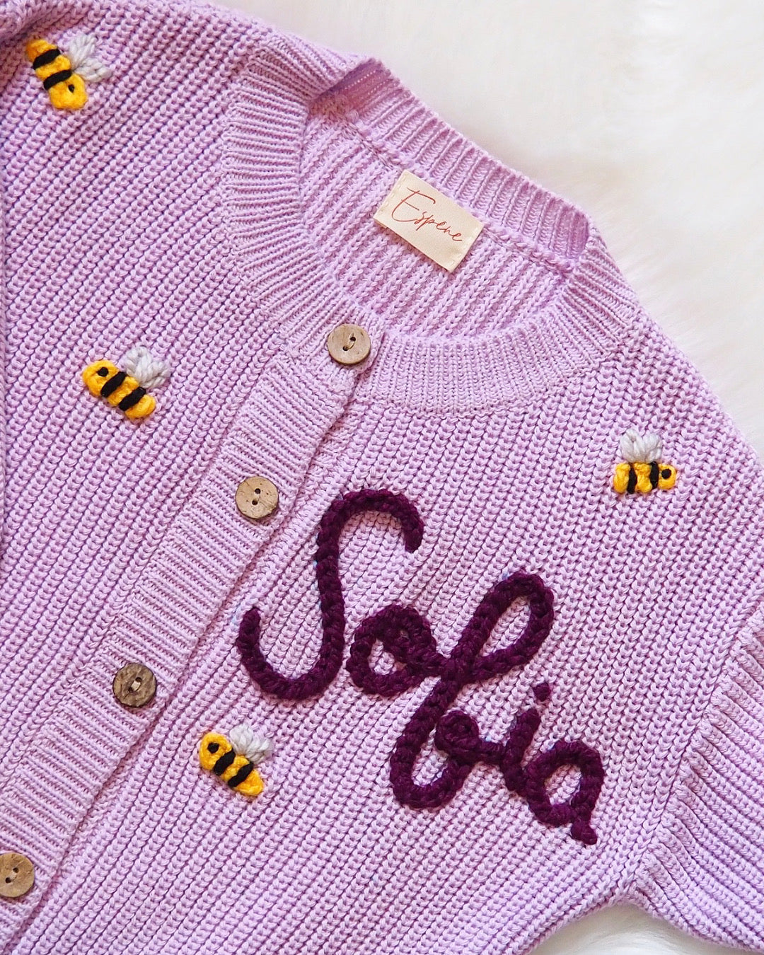 Modèle Abeilles (0-24 mois) (cardigan)