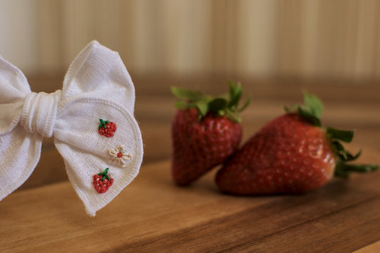 J'ajoute une broderie à mon Bobow !