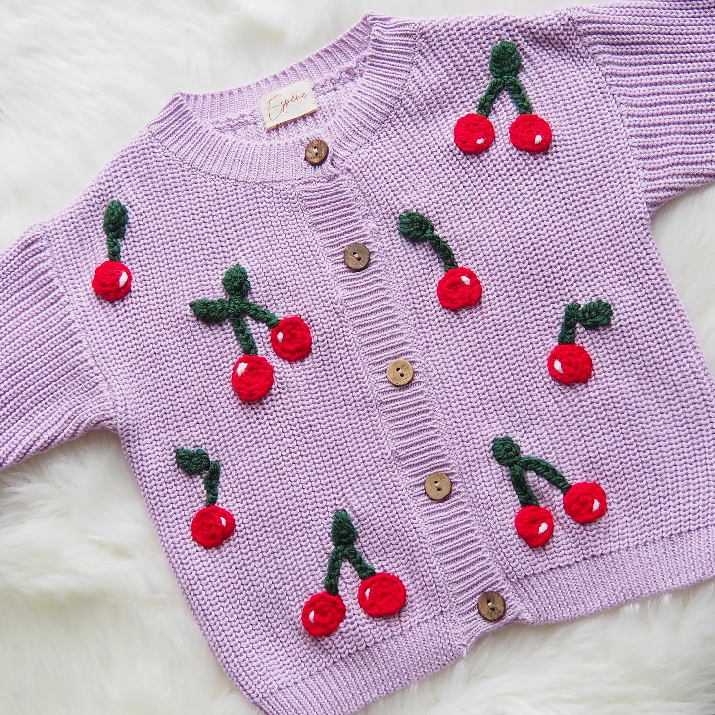 Modèle Cerises (0-24 mois) (cardigan)