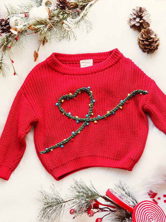 Modèle Guirlande coeur (0-24 mois) (barboteuse)